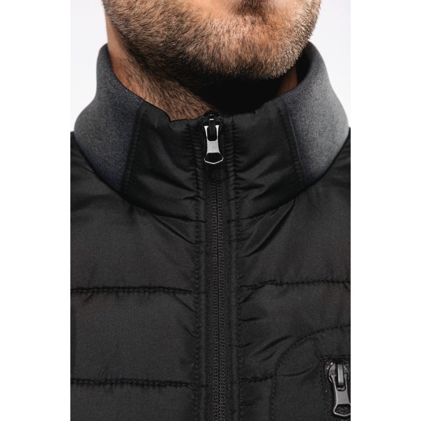 Chaleco bimatéria de hombre