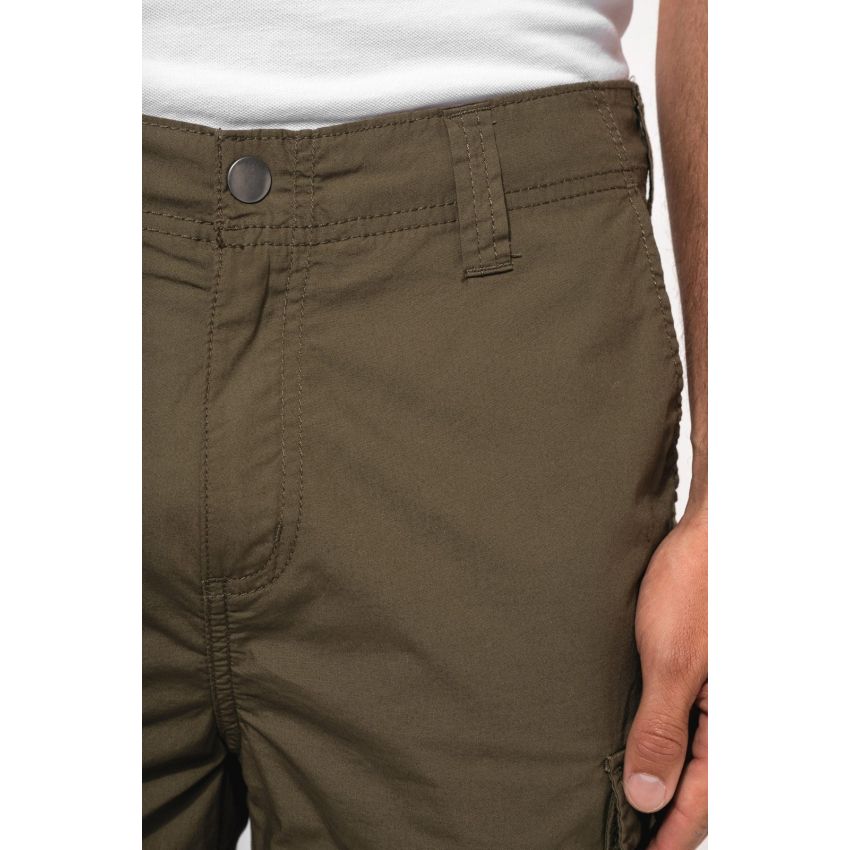 Bermuda ligera multibolsillos de hombre