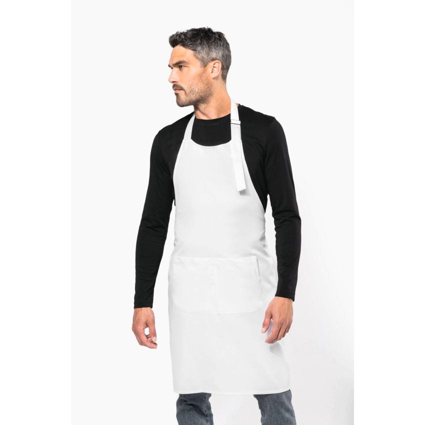 Delantal de poliéster/algodón lavable a alta temperatura