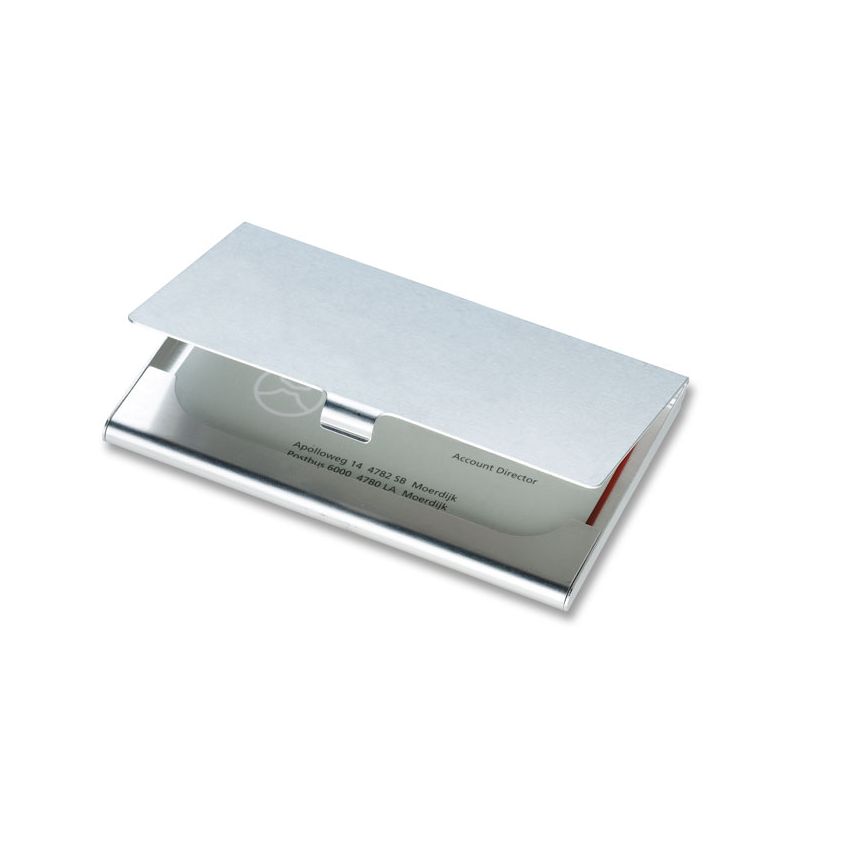 Portatarjetas de aluminio