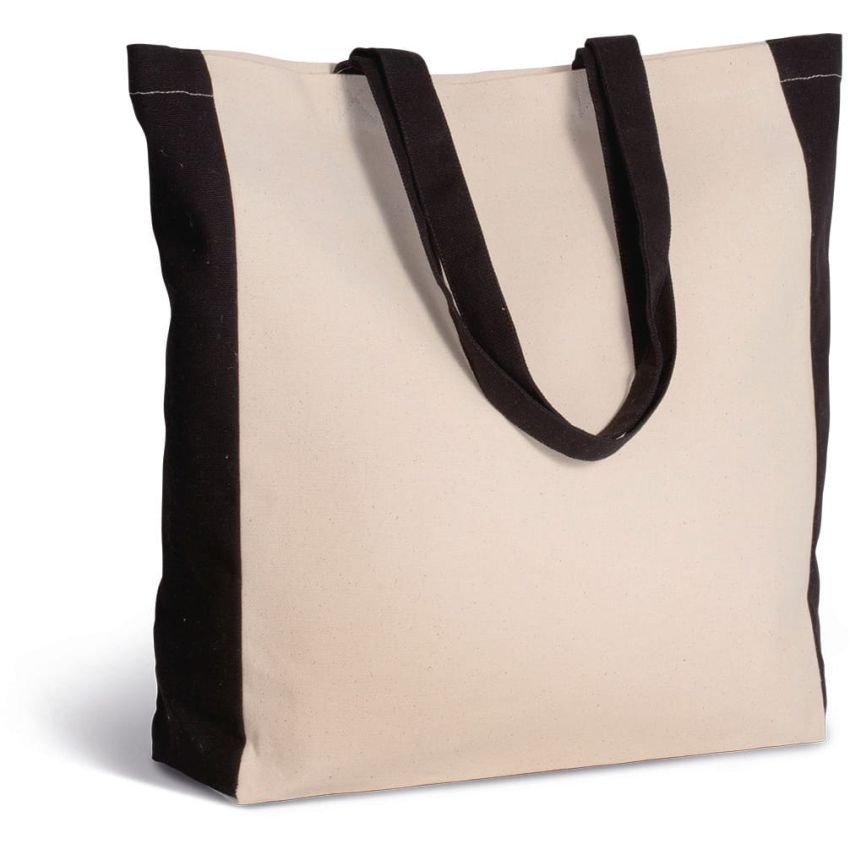 Two-tone shopping bag