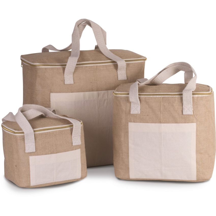 Bolsa isotérmica de yute - modelo grande