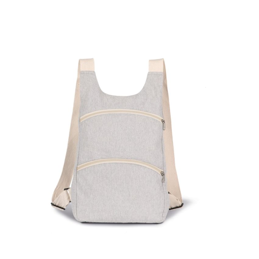 Mochila reciclada con bolsillo trasero antirrobo