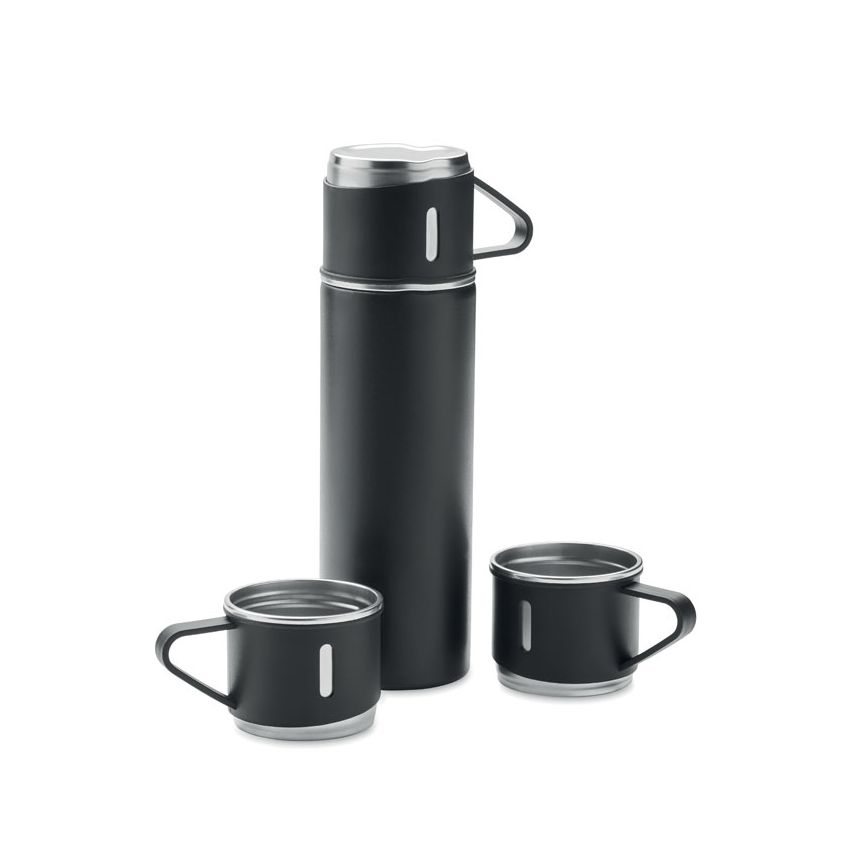 Juego de botella y taza de acero