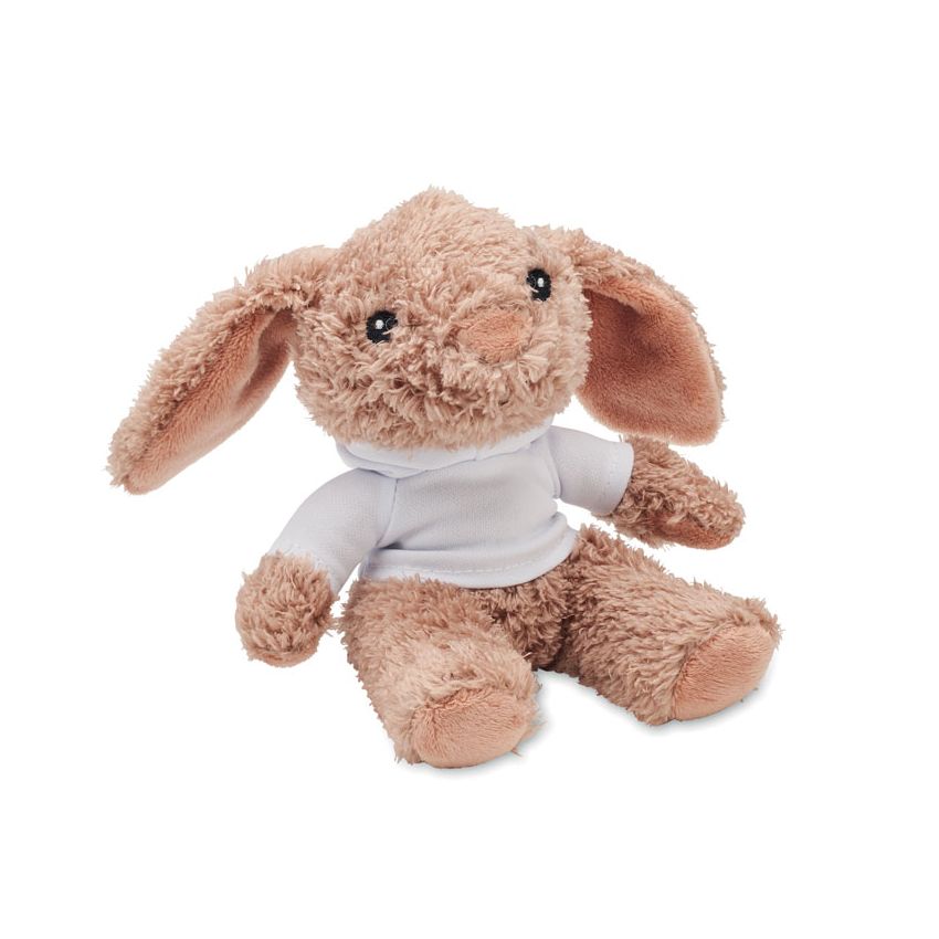 Conejito de peluche con capucha