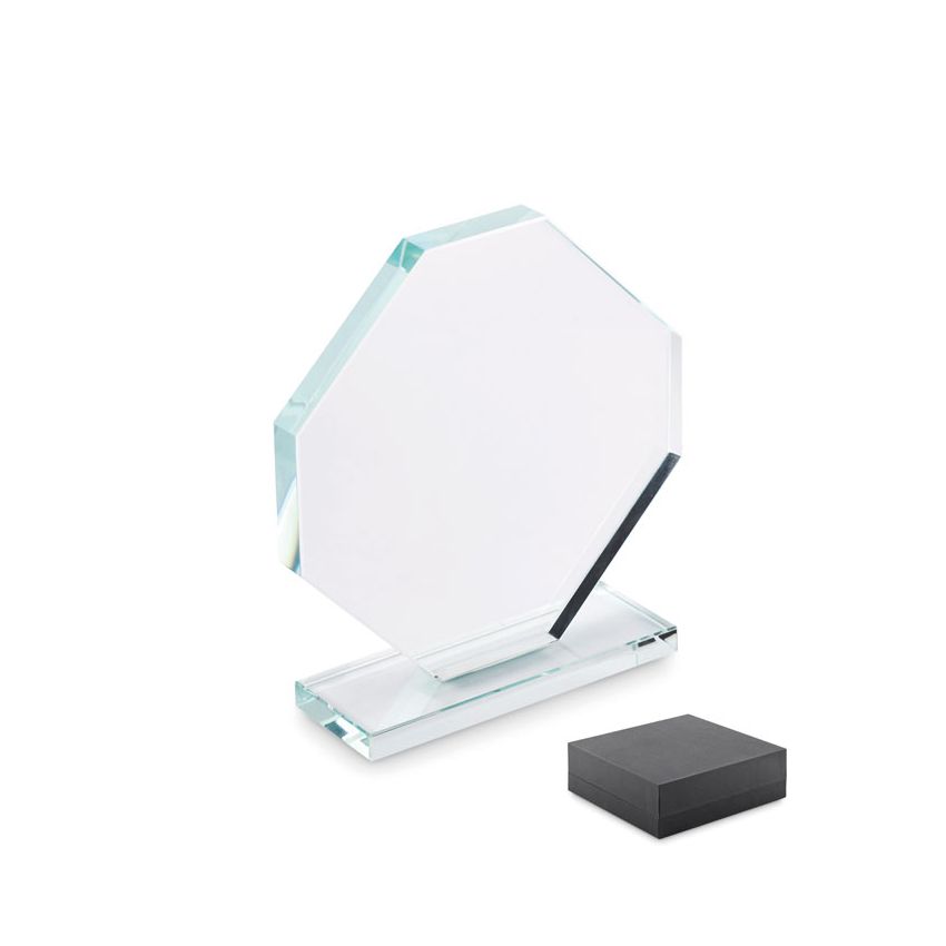 Trofeo de cristal con caja
