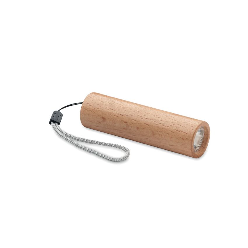 Linterna recargable de madera