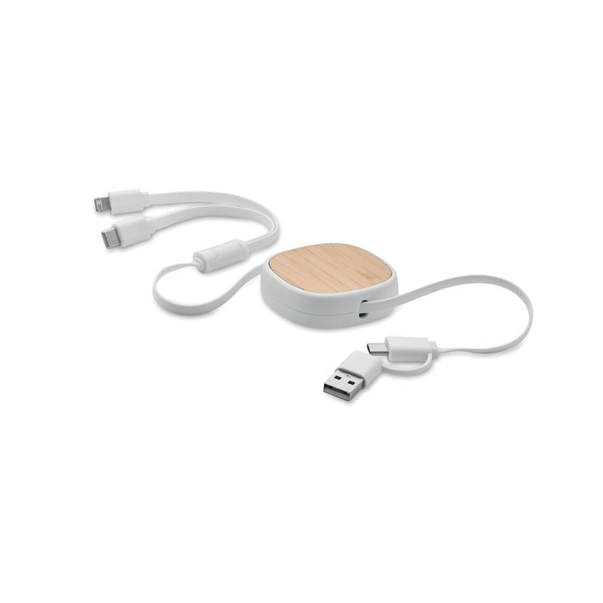 Cable USB de carga retráctil