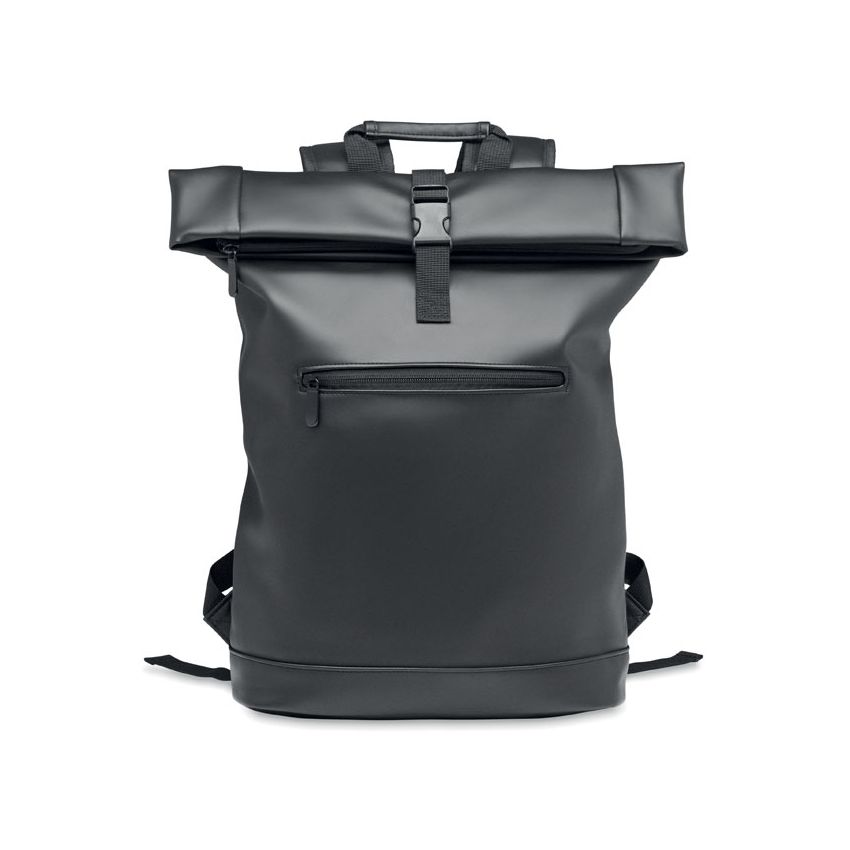 Mochila enrollable de PU para portátil