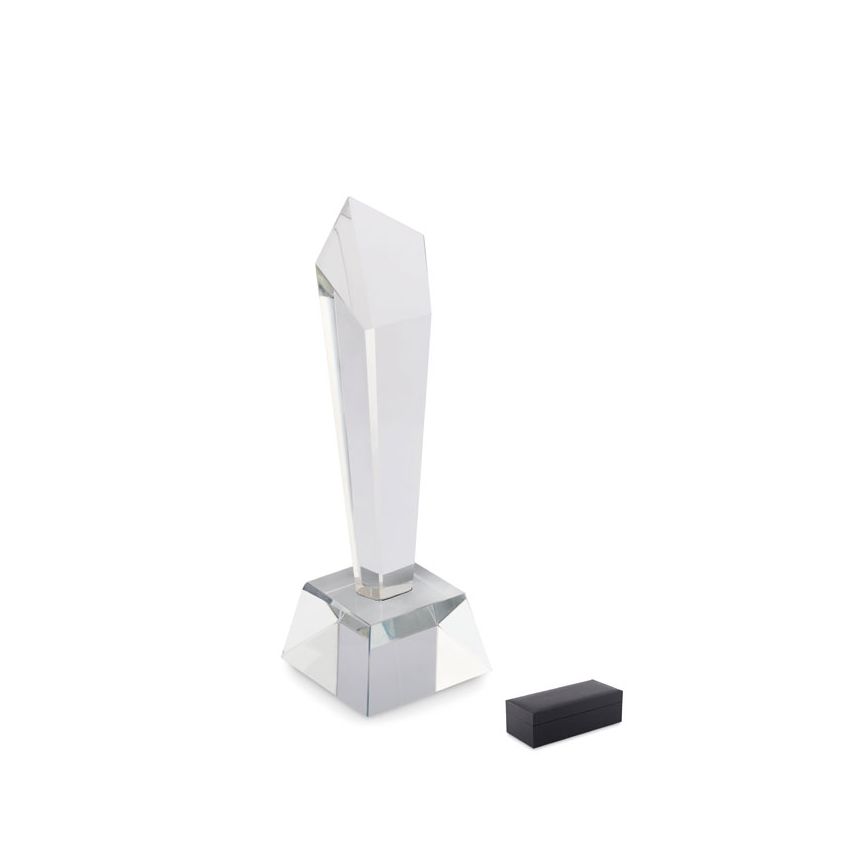Trofeo de cristal en caja