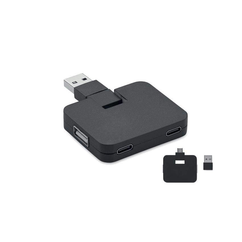 Concentrador USB 2.0 de 4 puertos
