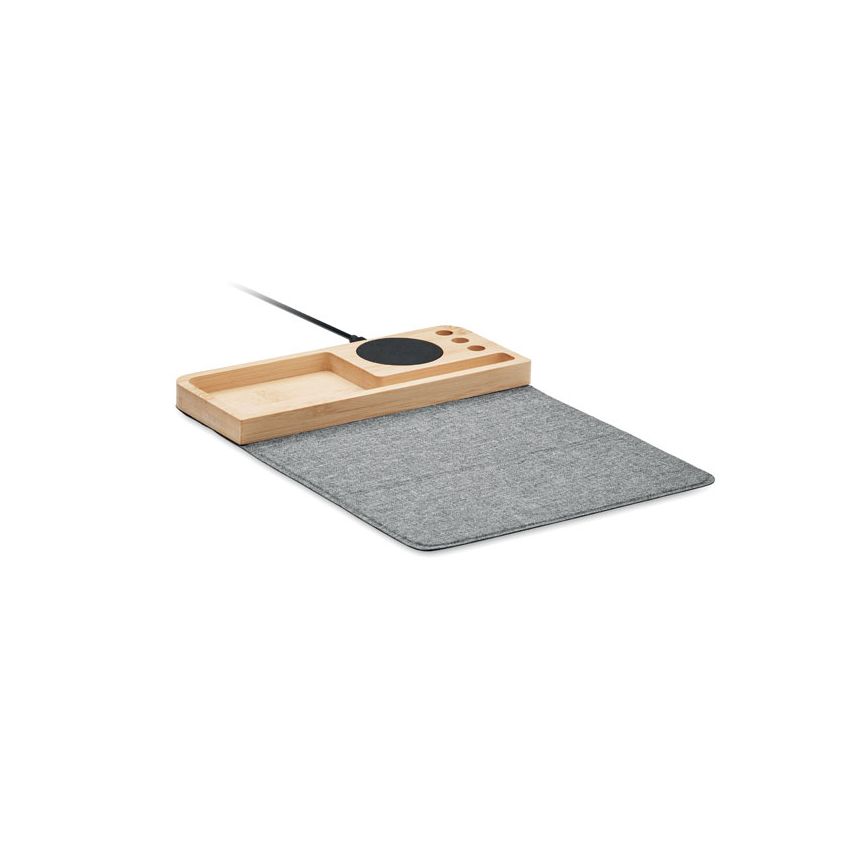 Cargador inalámbrico de bambú 15W