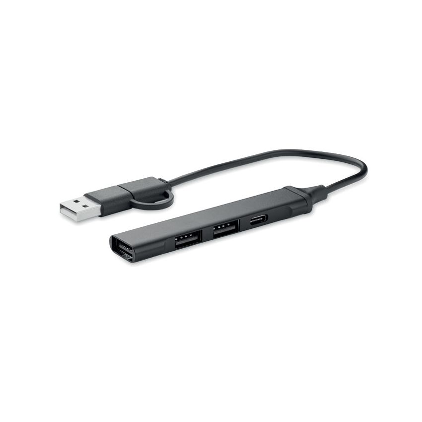 Hub USB de 4 puertos 19 cm