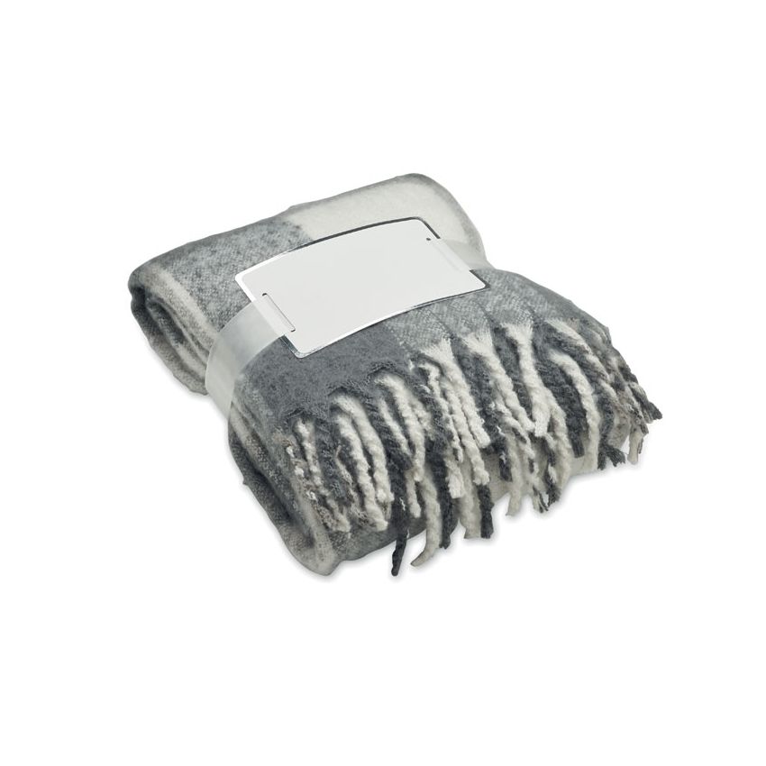 Mohair karierte Decke