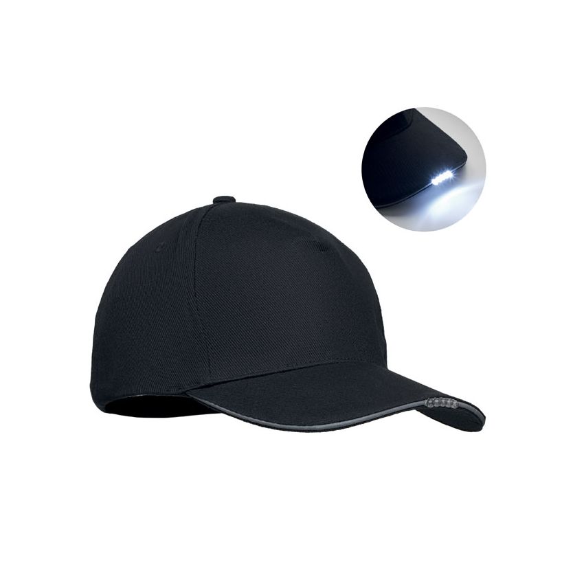 Gorra LED de 5 paneles 220g