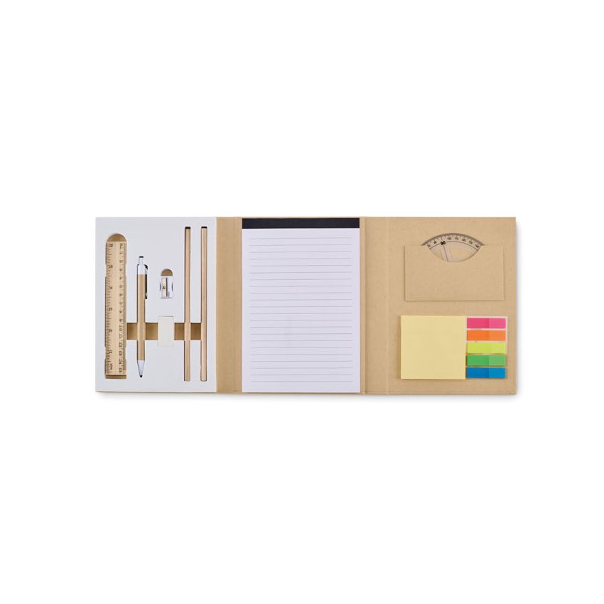 Set de artículos de papelería