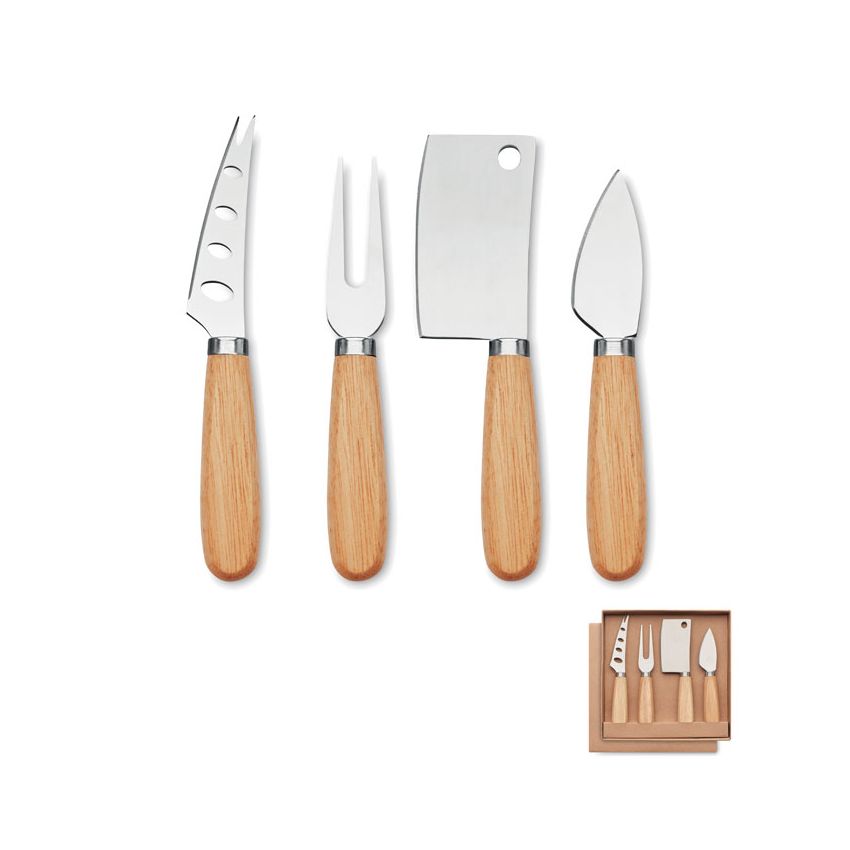 Set de 4 cuchillos para queso