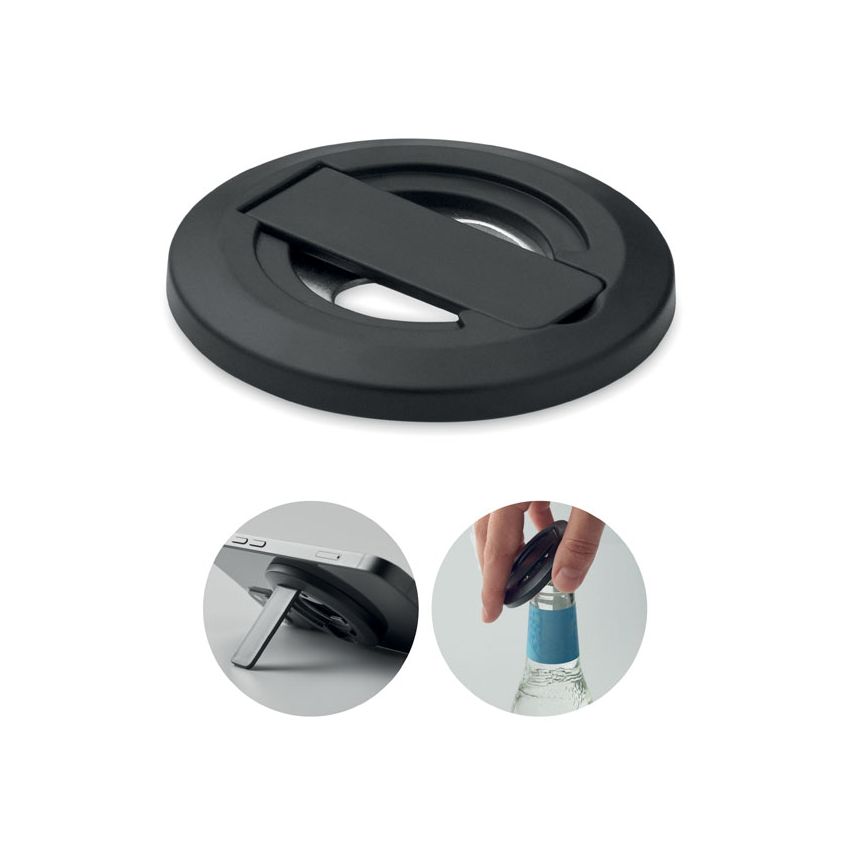 Soporte para móvil y abridor