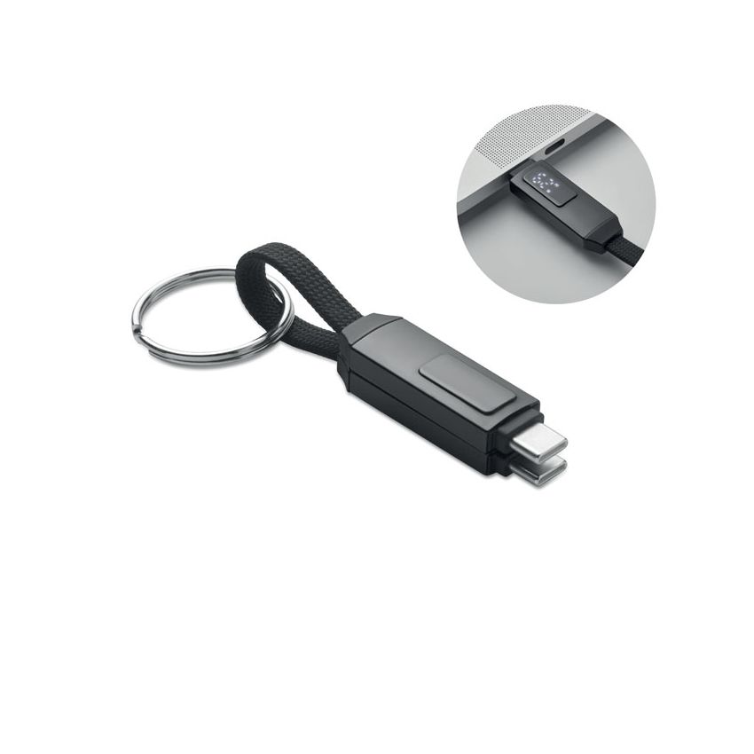 Llavero con cable de carga