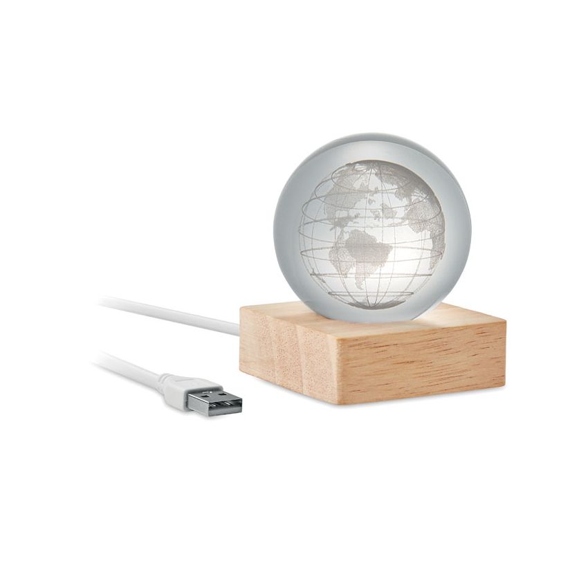 Bola de cristal con globo LED