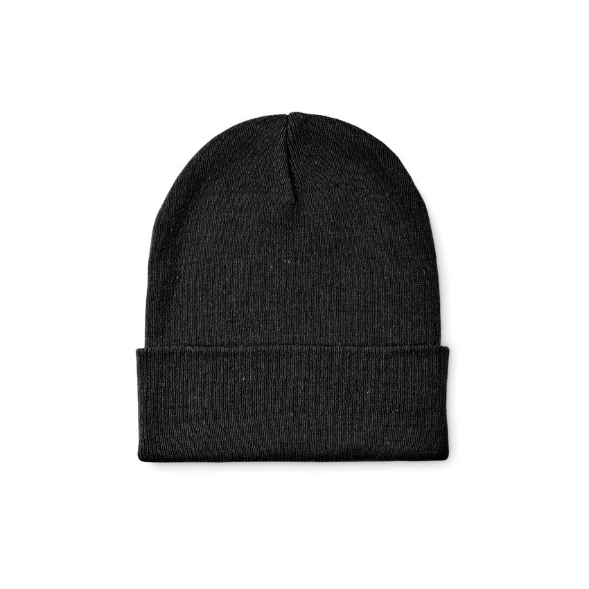 Beanie de punto con vuelta