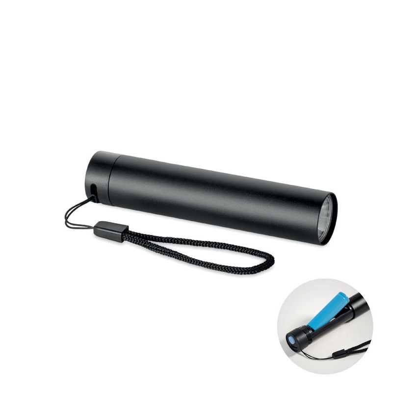 Linterna recargable de aluminio