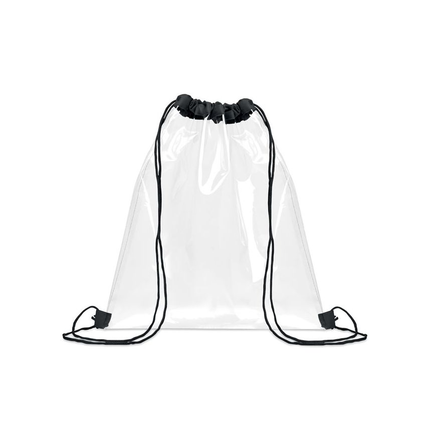 Bolsa transparente con cordón