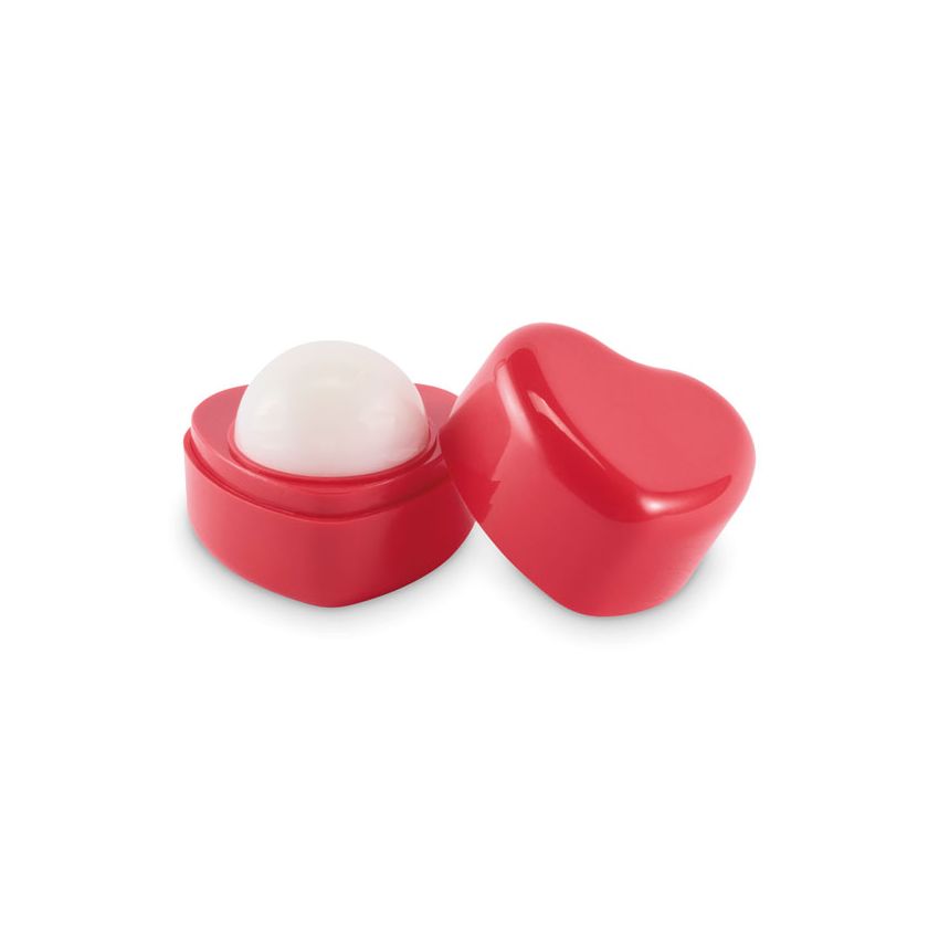 Bálsamo labial con forma de corazón