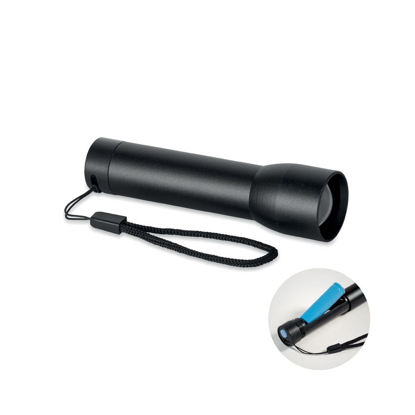 Linterna recargable de aluminio
