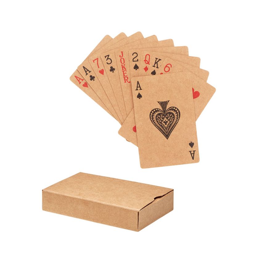 Cartas de juego de papel reciclado
