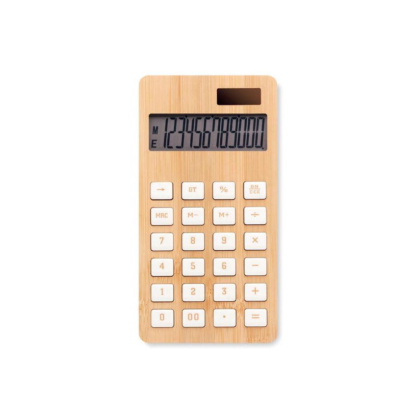 Calculadora de 12 dígitos de bambú
