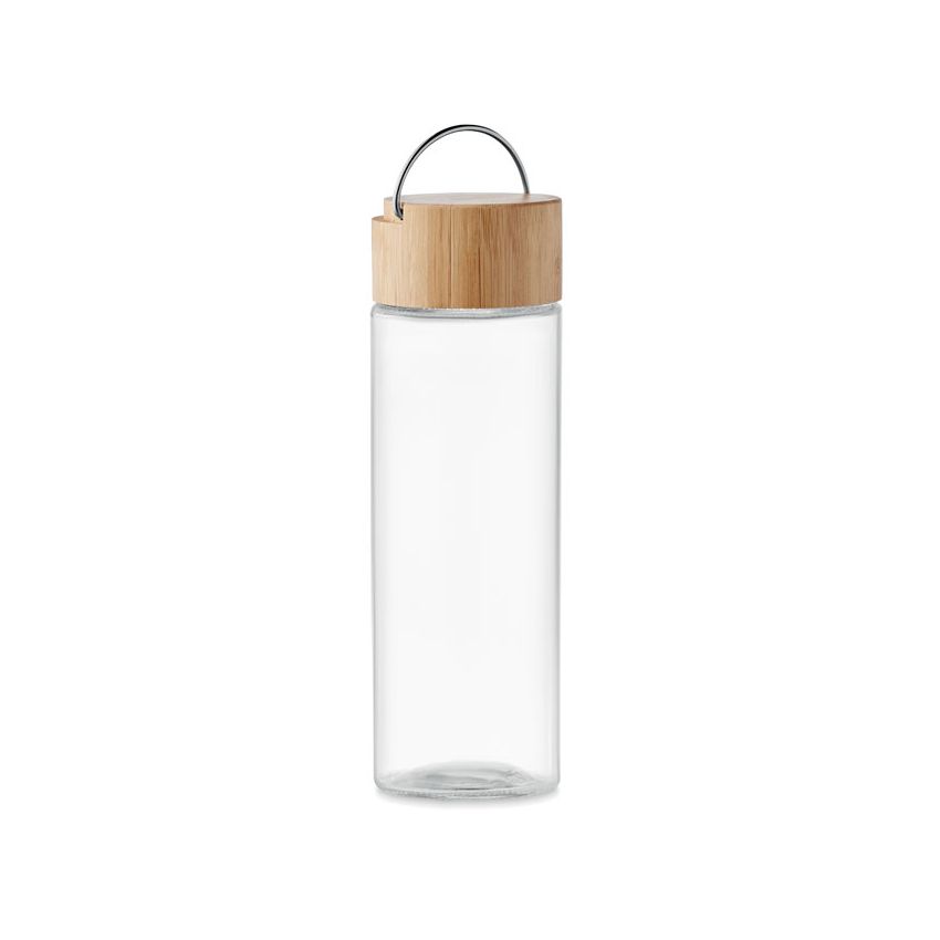 Botella de 500 ml, tapa de bambú