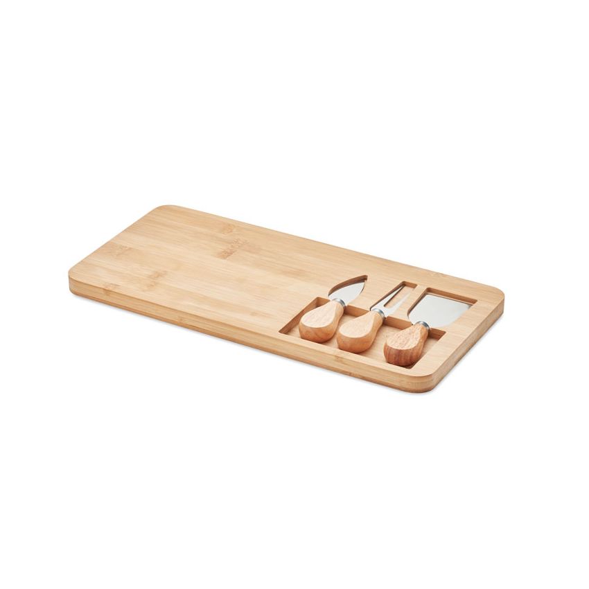 Set de tabla de queso de bambú