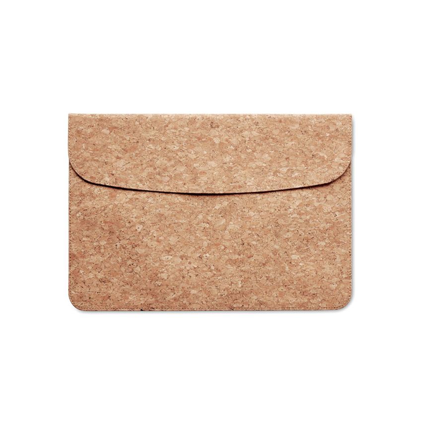 Cork case with magnetic flap