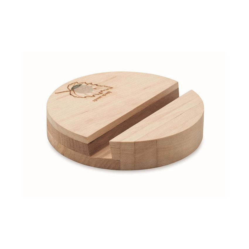 Soporte para teléfono de abedul