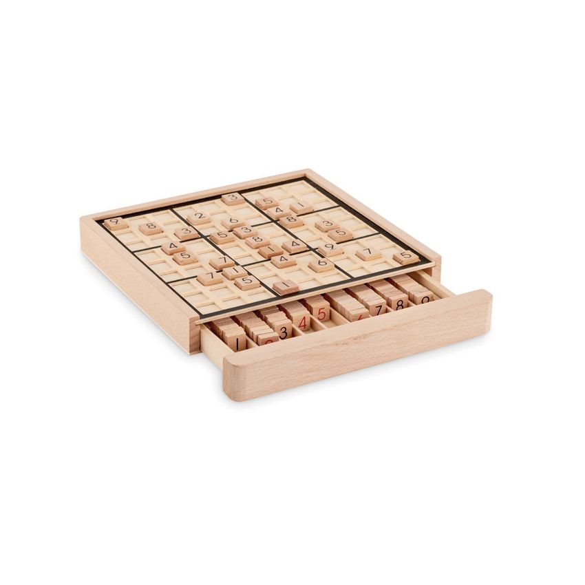 Juego de tablero sudoku de madera