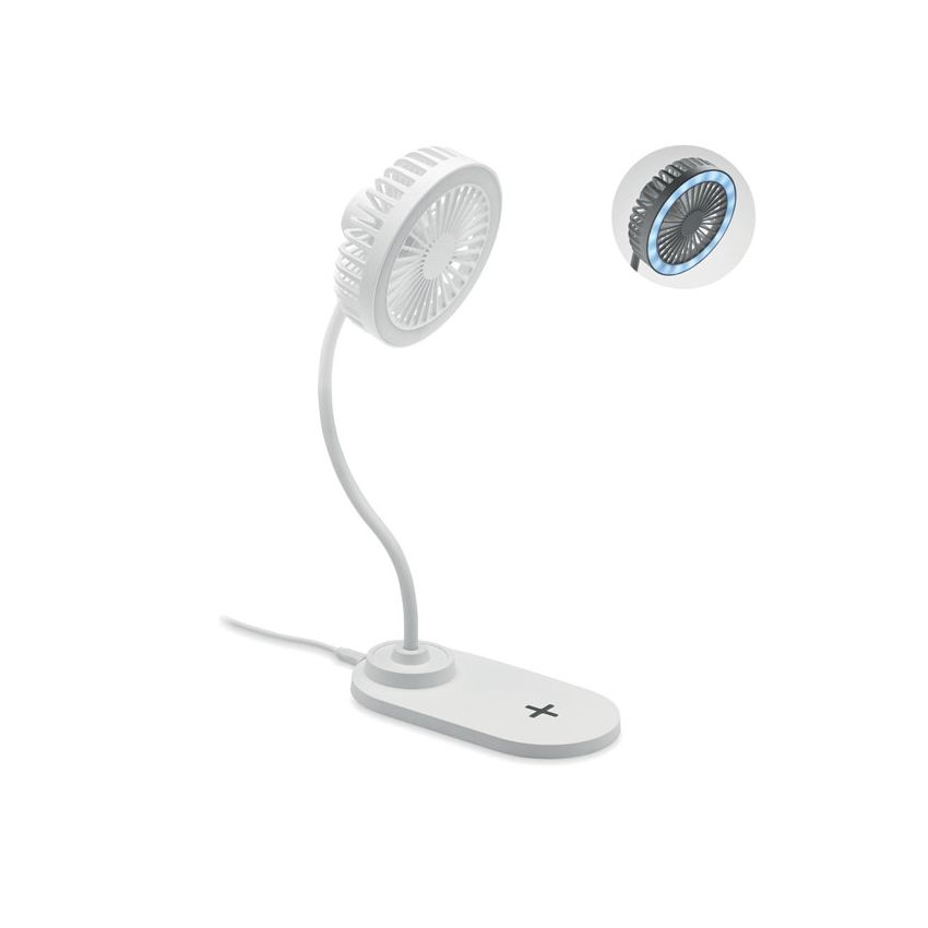 Ventilador cargador con luz