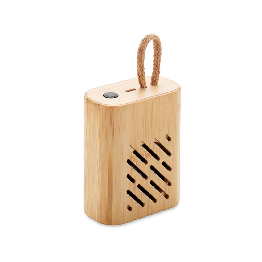 Altavoz inalámbrico 3W de bambú