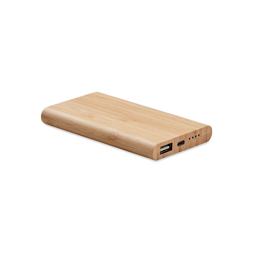 Power Bank de bambú 4000 mAh
