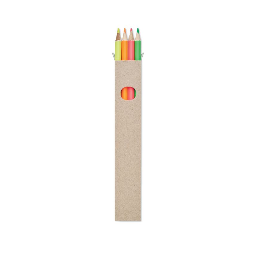Caja de 4 lápices de colores
