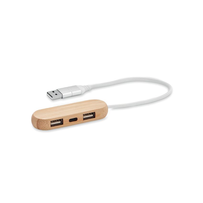 Hub USB de 3 puertos con doble entrada