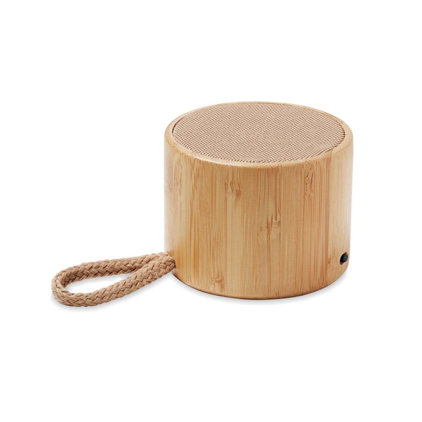 Altavoz inalámbrico de bambú