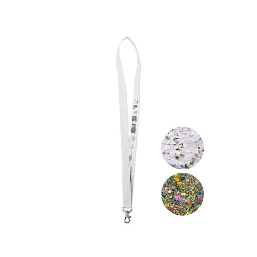 Lanyard de papel de semillas