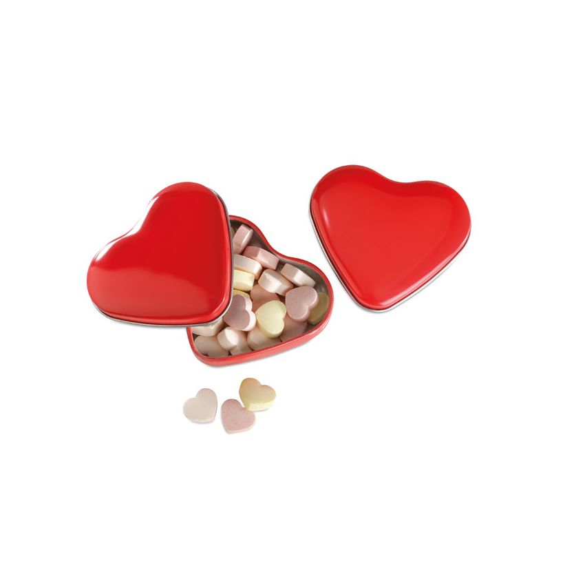 Caja corazón caramelos