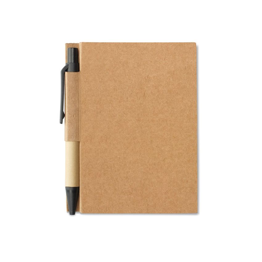 Bloc de notas bolígrafo reciclable