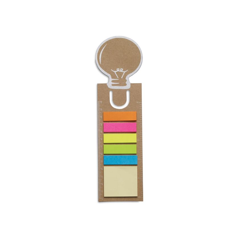 Marcador de libros con notas