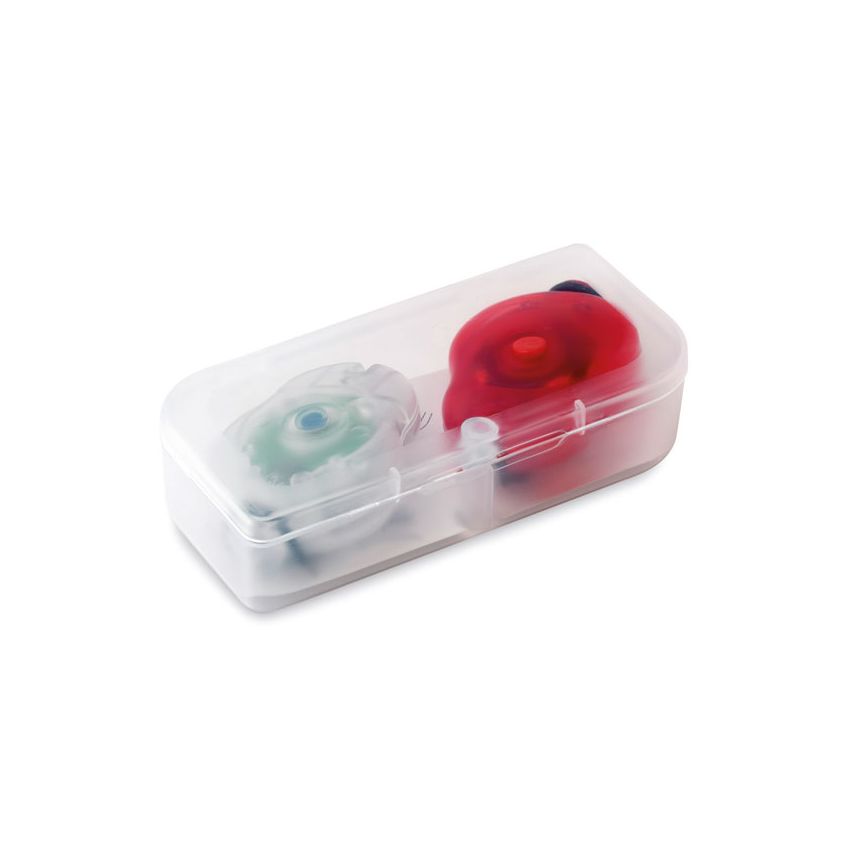 2 luces para bici en caja de PP