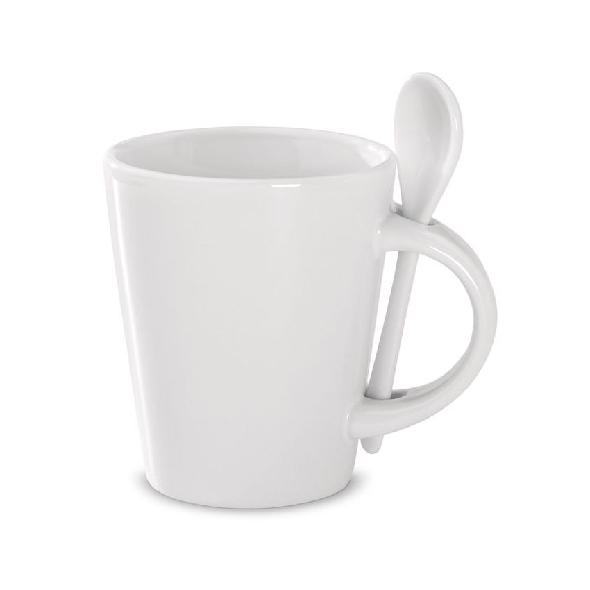 Taza para sublimación con cuchara