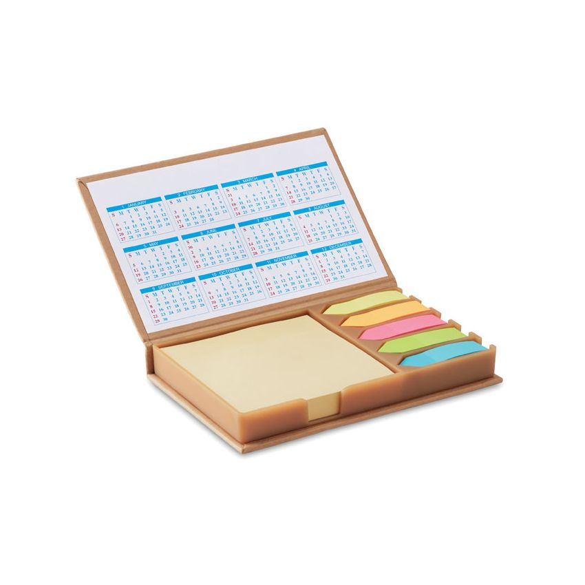 Bloc de notas con calendario