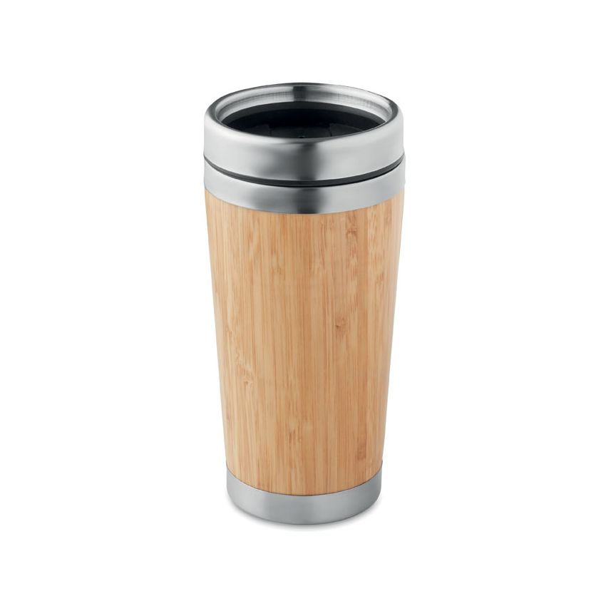 Vaso de bambú de pared doble 400 ml